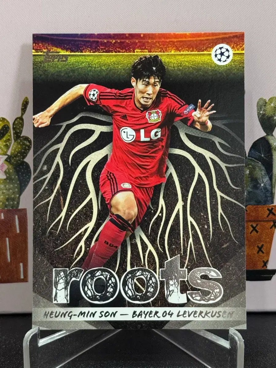 손흥민 roots 레버쿠젠 Topps 축구 카드