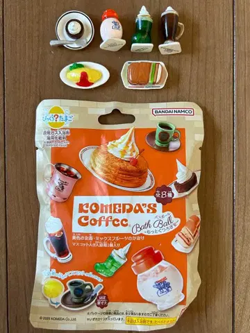 코메다 커피 피규어 목욕볼 미니어처 빗쿠라타마고 묶음 판매
