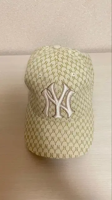 MLB KOREA 모노그램 야구 모자 베이지