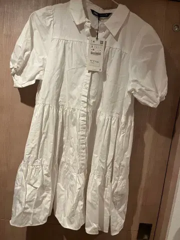 ZARA 화이트 셔츠 원피스 S 사이즈