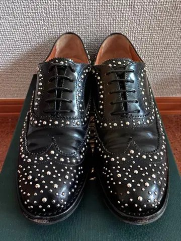 Church's BURWOOD MET 36 블랙 스터드