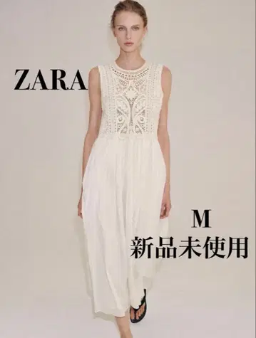ZARA 자라 자수 미디 원피스 미사용 새상품 M 사이즈 완판템