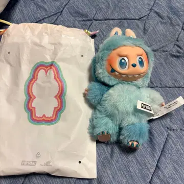 POP MART HOPZY 스카이블루 봉제 인형 본체 라부부