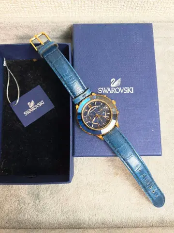 T13 Swarovski 크로노그래프 손목시계 파란색