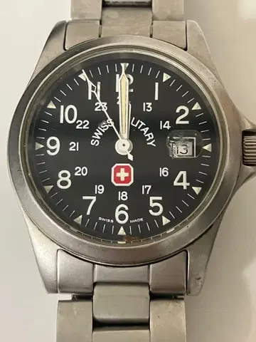 SWISS MILITARY 손목시계 쿼츠 100m 방수