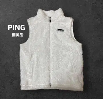 새상품급 PING 플리스 베스트 LL 화이트 보아 골프 베스트 XL