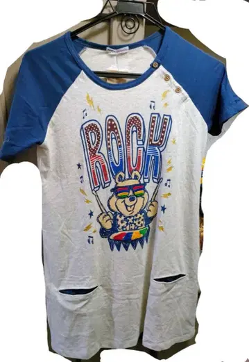 러프 내추럴 참 락 그래픽 반팔 티셔츠