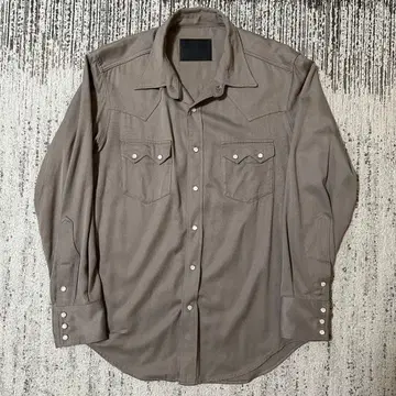 The Letters 웨스턴 레이온 셔츠 개버딘 셔츠