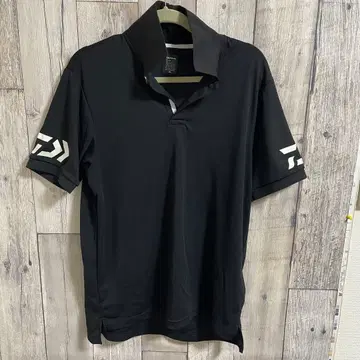 DAIWA 다이와 피케 셔츠 2XL 블랙 흡한속건 낚시