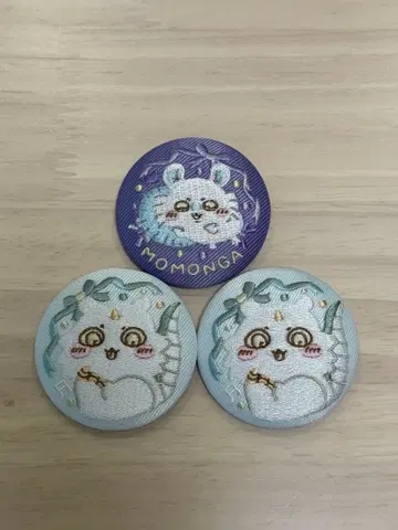 치이카와 자수 캔뱃지 비스킷 2 그 아이 모몽가