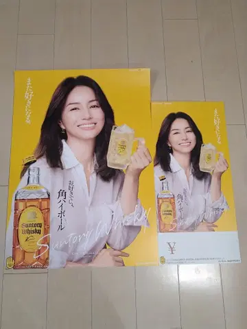 이가와 하루카 포스터 산토리 카쿠 하이볼 대소 세트