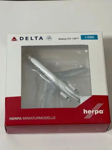 델타 항공 B727-100 herpa 1/500