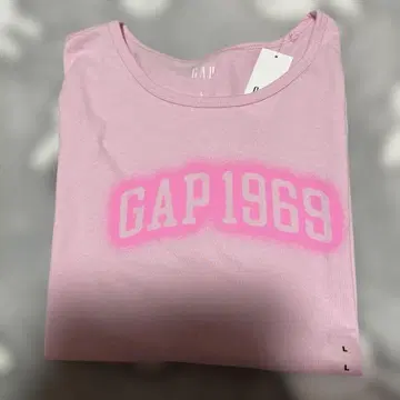 2026 신상 새상품 GAP1969 로고 반팔 핑크 L 여성용