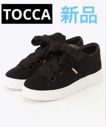 TOCCA 한정 판매 BIG RIBBON CANVAS 스니커즈 토카