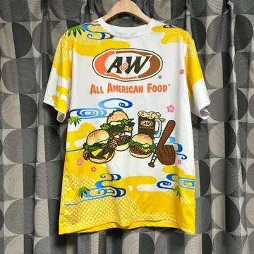 2024 오키나와 캠핑 한정판 한신 타이거즈 A&W 콜라보 T셔츠