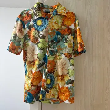 Paul Smith Jeans 플라워 프린트 반팔 셔츠 M