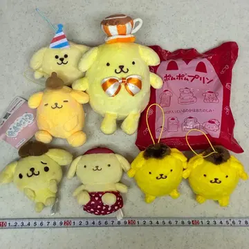 산리오 폼폼푸딩 봉제 인형 마스코트 묶음 판매 증정 포함