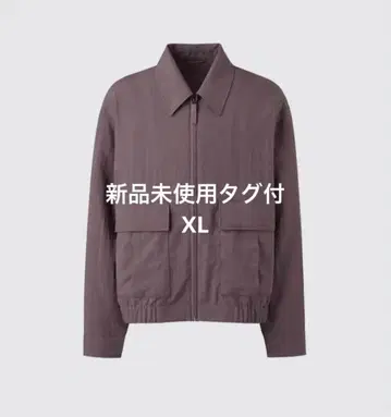 미사용 새상품 택 포함 uniqlo U 숏 블루종 퍼플 XL