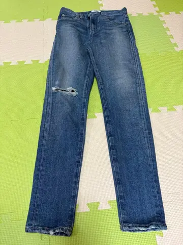 제이다 데미지 가공 스토키 데님 팬츠
