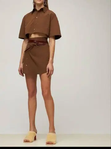 JACQUEMUS 브라운 셋업 반팔