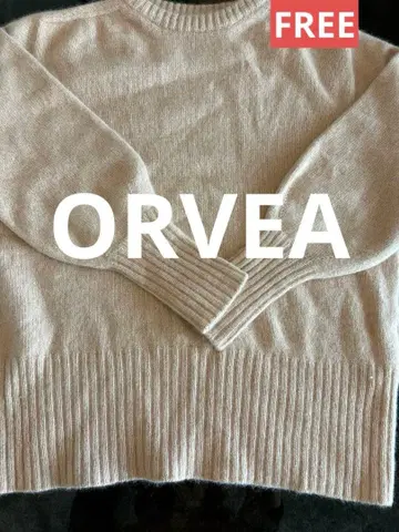새상품급 ORVEA 심플 니트 스웨터 핑크