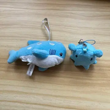 파란 고래 봉제 인형 키링