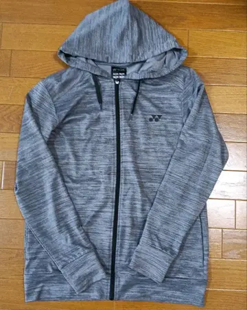 새상품급 요넥스 UNISEX M 집업 후드티 그레이