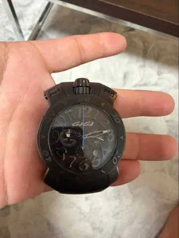 GAGA MILANO 크로노그래프 8012.01 블랙