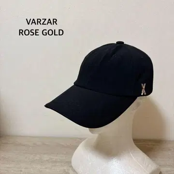 VARZAR 로즈 골드 스터드 오버핏 볼캡