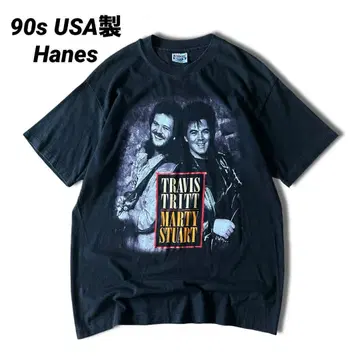 90s USA제 Hanes Travis Tritt 투어 T셔츠 밴드T