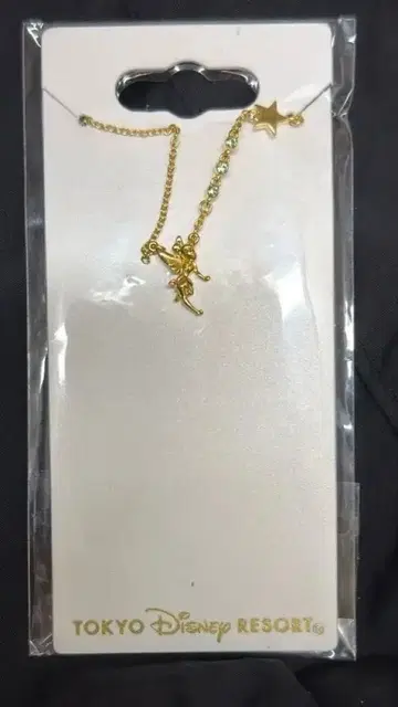 도쿄 디즈니 리조트 목걸이 팅커벨 골드