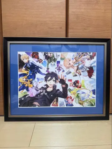 SAO 소드 아트 온라인 프레임 아트 캐릭터 파인그래프 회화