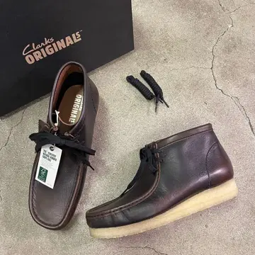 클락스 월라비 부츠 다크 탄 콤비 27cm