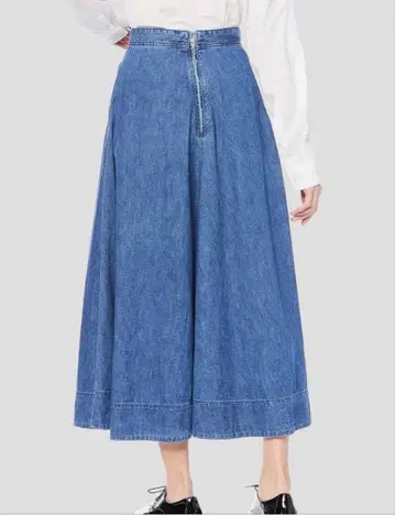 YANUK 맥시 데님 롱 스커트