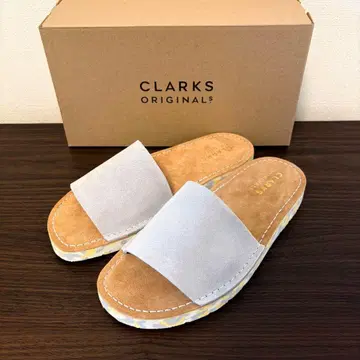 [새상품] Clarks Lunan Slide 샌들 UK6 라이트 블루