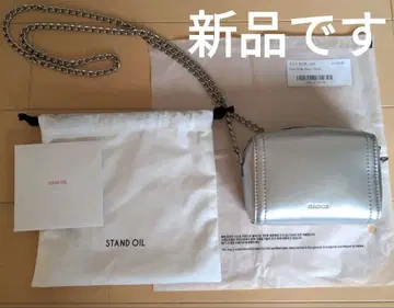 [미사용 새상품] STANDOIL 스탠드오일 포스트 체인백 실버