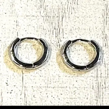 PLAIN HOOP EARRINGS -SILVER925- 후프 귀걸이