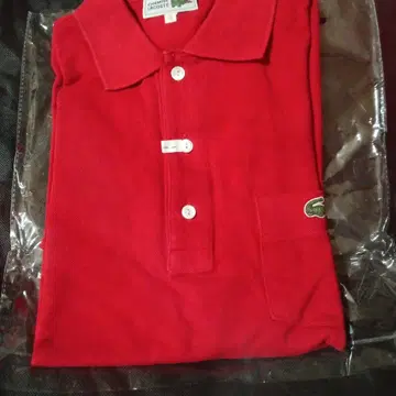 LACOSTE 피케 셔츠 레드 사이즈 3