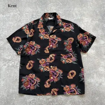 [ Kent ] 매킨토시 우쿨렐레 하와이안 셔츠 오픈 카라 셔츠