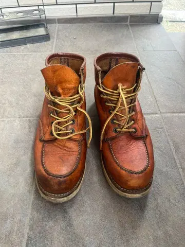 RED WING 875 아이리쉬 세터 US9E 깃털 각인 모크 토