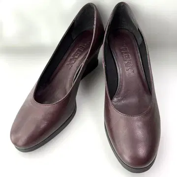 더 플렉스 가죽 웨지솔 펌프스 24cm