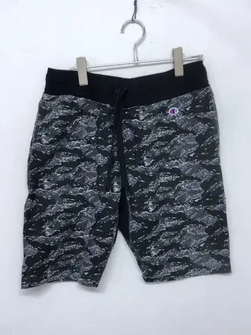 Champion 쉽스 별주 구제 의류 타이거 카모 패턴 숏팬츠