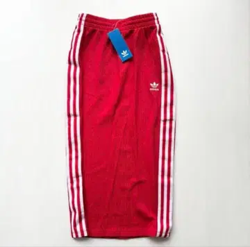 새상품! adidas 3선 레드 롱 스커트