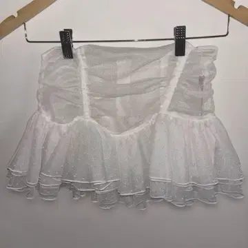 최종 가격 인하 새상품 SNIDEL 도트 튤 코르셋 벨트 스커트