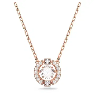 Swarovski Una 목걸이 로즈 골드