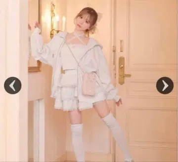 레이스 포인트 BIG 후드티 3종 셋업 미셸 마카롱 화이트