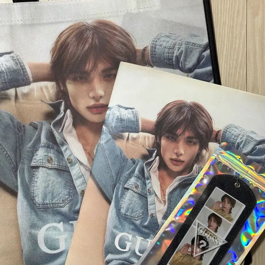 Guess Hyunjin Reusable Bag + Catalog + Keyring | Bunjang Global