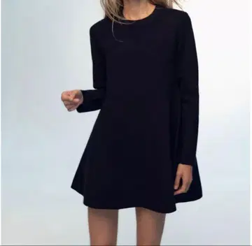 ZARA 플레인 니트 미니 원피스