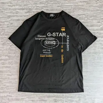 00s G-STAR RAW 티셔츠 블랙 빅 사이즈 Y2K 스트릿