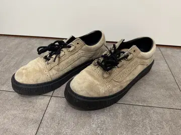 VANS 스웨이드 통굽 스니커즈 23.5cm 베이지